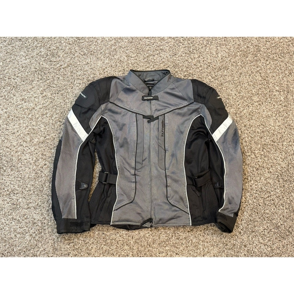 Tourmaster Sonora 3/4 Air Jacket Medium Black Gray Motorcycle Carbolex Phoslite